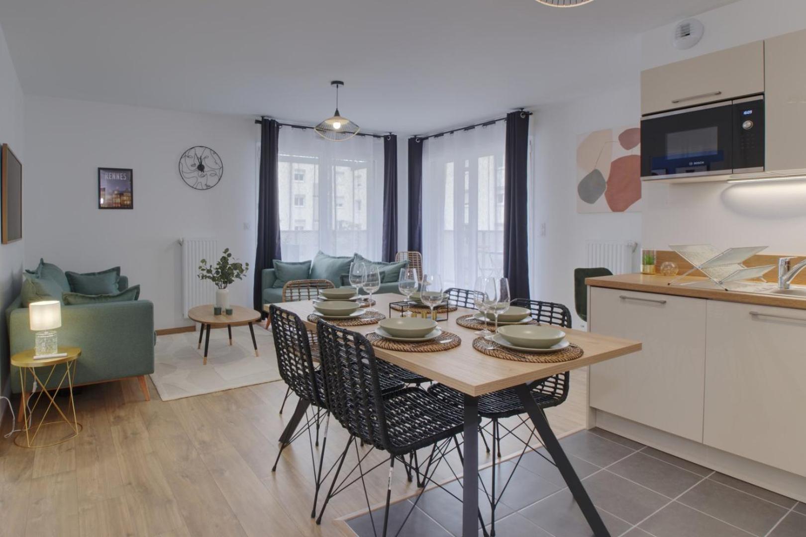 Le Normand- Appartement Neuf, 3 Chambres, Terrasse Rennes Ngoại thất bức ảnh